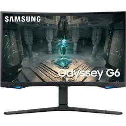 Samsung Gaming-Monitor Odyssey Smart G6 G65B - 27 Zoll Curved WQHD, 240 Hz, 1 ms Reaktionszeit für ultimative Gaming-Performance und ergonomische Anpassung
