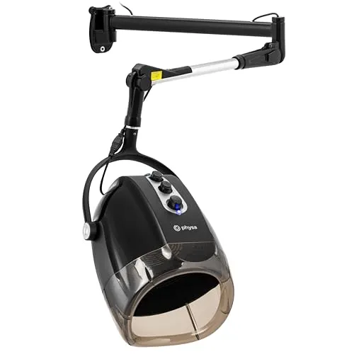 Physa Haartrockner Wandmontage mit Ionenfunktion 1000 W - Profi für Friseure - Haartrockner zur Wandmontage mit Ionenfunktion, 1000 W Leistung und Temperaturen bis 70 °C. Ideal für Salon und Zuhause, sorgt für glänzende Ergebnisse und schnelle Trocknung.