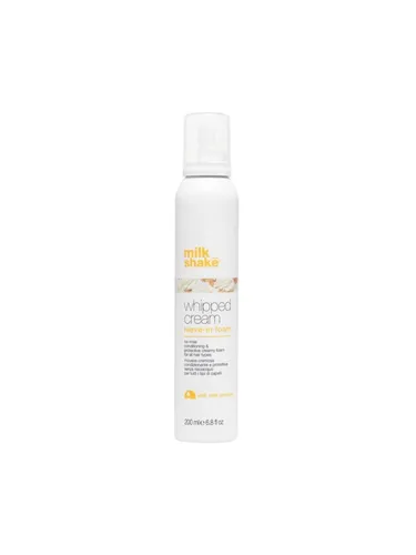 milk_shake Whipped Cream Leave-In Foam 200 ml - Haarkosmetik mit tiefenwirksamer Leave-In Formel, die das Haar weich und frisierbar macht. Ideal für alle Haartypen und schützt die Farbe mit Integrity 41.
