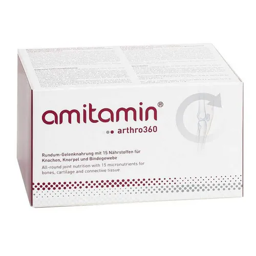 Amitamin arthro360 - Nahrungsergänzung für gesunde Gelenke, mit 15 Nährstoffen und hochdosiertem Glucosamin und Chondroitinsulfat