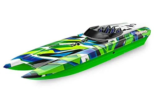 Traxxas 57046-4 DCB M41 40 Zoll BL-Catamaran Rennboot - Elektro Speedboot mit Brushless-Motor, Ready to Go für aufregende Wasseraction, ideal für Rennsport-Enthusiasten.