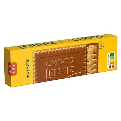 LEIBNIZ Choco Vollkorn, 125 g, knusprige Vollkornkekse eingebettet in zarte Milchschokolade (1 x 125 g)