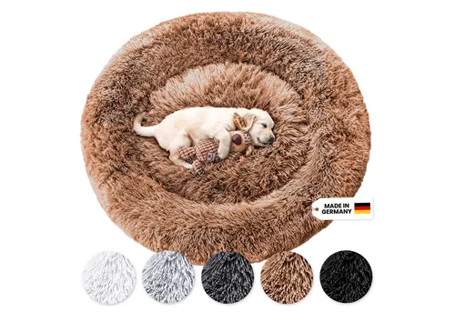 Wahre Tierliebe Hundebett Fluffy Wolke - Flauschiges Hundekissen für alle Größen - Das originale Hundebett Fluffy Wolke bietet ultimativen Komfort für deinen Vierbeiner. Die erhöhte Randgestaltung sorgt für eine entspannte Liegeposition. Hergestellt in Deutschland mit hochwertigen Materialien für langlebigen Einsatz.