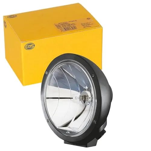 HELLA Fernscheinwerfer Halogen für DAF SCANIA - KFZ-Leuchtmittel mit schwenkbarem Montagebügel und glasklarer Streuscheibe für optimale Sicht bei Nacht. Ideal für Lkw-Fahrer, die Sicherheit und Leistung benötigen.