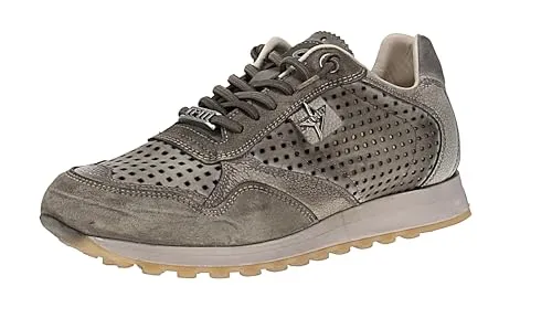 Cetti C-848 V26 Herren Sneaker - Used-Tin-Grigio, Größe 47 EU - Stylische Herren Sneaker aus Leder mit schnürbarem Design. Ideal für den Alltag, leicht und komfortabel für besten Tragekomfort.