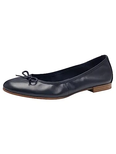 Tamaris Ballerina 1-22116-41 805 normal - Damen-Ballerinas mit gepolsterter TOUCH-IT Decksohle aus echtem Leder, breitem Blockabsatz für optimalen Stand und komfortabler Absatzhöhe von 1 cm.