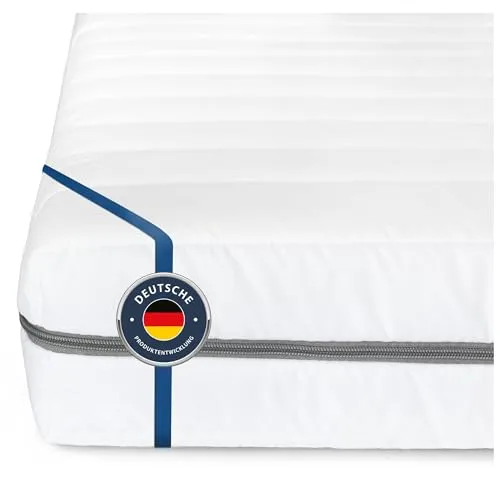 BMM Matratze 90x200 cm Klassik XXL H3 - 7-Zonen Kaltschaummatratze mit Öko-Tex Zertifizierung für optimale Entlastung und Unterstützung, ideal für Bauch- und Seitenschläfer. 100 Nächte Probeschlafen ohne Risiko!