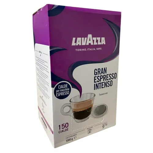 Lavazza Gran Espresso Kaffeepads 44mm - Tostatura Scura - Hochwertige Kaffeepads für perfekten Espresso, kompatibel mit ESE-Adaptern, hergestellt in Italien für ein authentisches Kaffeevergnügen.