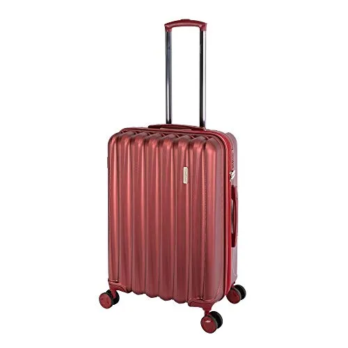 Travelhouse Hartschalen-Trolley Porto - 4 Rollen mit Dehnfalte - Koffer aus strapazierfähigem ABS/PC mit 15% mehr Volumen durch Dehnfalte, ideal für lange Reisen. Ausgestattet mit robusten Reißverschlüssen und 4 wendigen Doppelrollen für optimale Beweglichkeit.