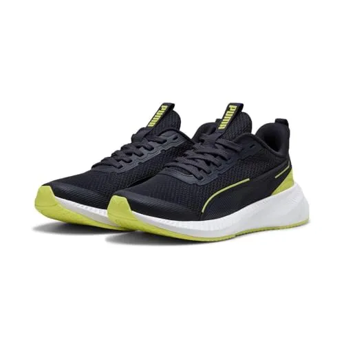 PUMA Flyer LITE 3 JR Sneaker, New Navy-Lemon Sherbert White, 38.5 EU