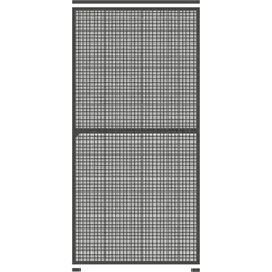 Schellenberg Fliegengitter-Schiebetür 120 x 240 cm - Fliegengitter mit stabilem Aluminiumrahmen und UV-beständigem KLARSICHT-Fiberglasgewebe für optimale Durchsicht und Belüftung. Ideal für Balkon- und Terrassentüren.
