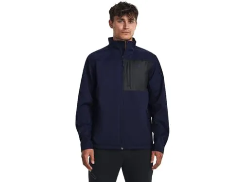 Under Armour Herren ColdGear Infrared Shield 2.0 Soft Shell Jacke, (411) Midnight Navy/Black/Midnight Navy, 4XL