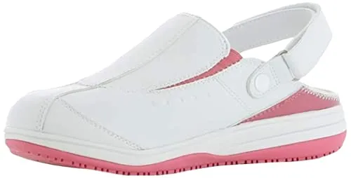 Oxypas Damen Iris Sicherheitsschuhe, Weiß (Fux), 35 EU - Stylische und robuste Sicherheitsschuhe für Damen, ideal für den täglichen Einsatz in anspruchsvollen Umgebungen. Mit rutschfester Sohle für optimale Sicherheit.