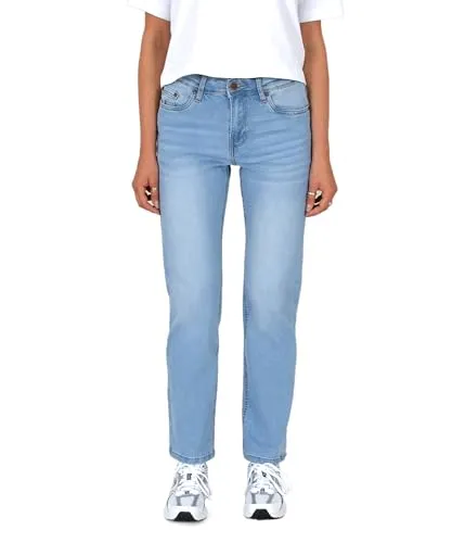 ESRA Damen Jeanshose Straight Leg bis Übergröße G400 - Hochwertige ESRA Damen Jeanshose mit geradem Schnitt für optimalen Tragekomfort. Die Stretch-Jeans bietet Flexibilität und ist ideal für den Alltag. Zeitloses Design in verschiedenen Größen, auch in Übergrößen erhältlich.