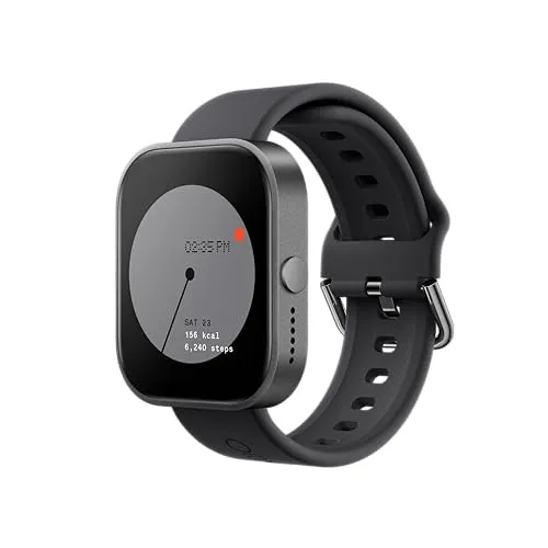 CMF by Nothing Watch Pro - Dunkelgrau - Smartwatch mit 1.96" AMOLED Display, Multisystem-GPS und AI Noise Reduction für klare Anrufe. Bis zu 13 Tage Akkulaufzeit und umfassende Gesundheitsüberwachung für dein Wohlbefinden.