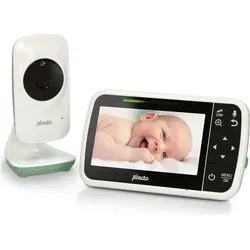 Alecto DVM149GN Babyphone mit Kamera - Video-Babyfone mit 4,3"-Farbbildschirm, schwenkbarer Kamera, Nachtsicht und Gegensprechfunktion für sichere Überwachung Ihres Babys.