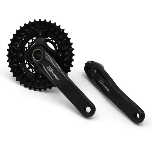 Shimano Deore Kurbelgarnitur FC-M6000-3 Hollowtech II 170 mm - Fahrradkurbeln mit Hollowtech II Technologie für optimale Steifigkeit und geringes Gewicht – ideal für anspruchsvolle Mountainbiker.