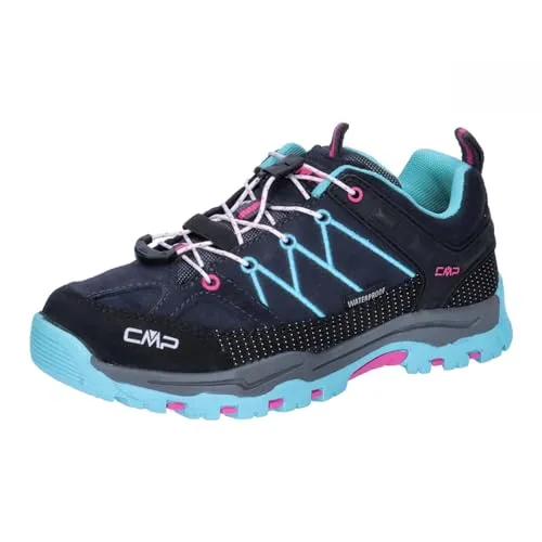 CMP Kids Rigel Low Trekking Shoes WP b.blue-acqua (31NL) 33 - Wanderschuhe für Kinder mit wasserdichter CLIMA PROTECT-Membran, ideal für Abenteuer in der Natur und garantiert trockene Füße.