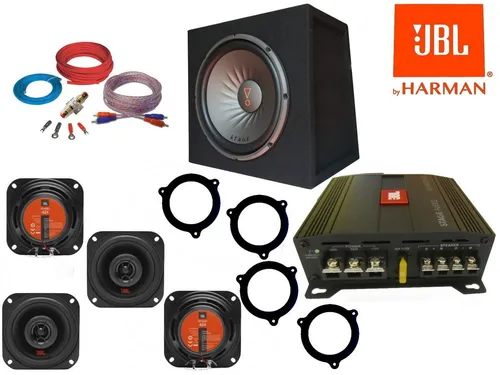 DSX JBL Set für BMW 1er E81 E87 E82 (2004-2013) - Auto-Lautsprecher Set mit 420 W, inklusive Adaptern für einfachen Einbau und hochwertigem Klang, ideal zur Aufrüstung Ihres BMW Soundsystems.