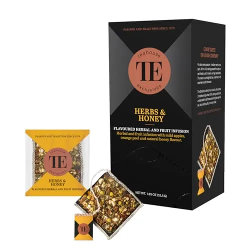 TE Luxury Teahouse Exclusives Herbs & Honey, Kräuter & Honig 15 x 3,5g Tee