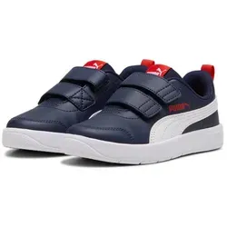 PUMA COURTFLEX V3 V PS Sneaker blau 28 EU - Laufschuhe in Größe 28, ideal für aktive Kinder, mit sportlichem Design und praktischem Klettverschluss für einfaches An- und Ausziehen.