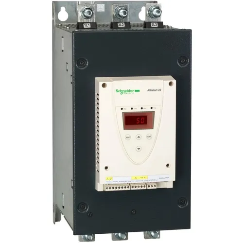 Schneider Electric ATS22C41Q Sanftanlasser für Asynchronmotoren - Sanftstarter, ATS22, mit 410A und 440V, ermöglicht sanften Motorstart, reduziert mechanische Belastungen und verlängert die Lebensdauer der Geräte.