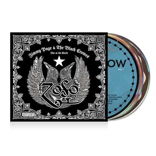 Jimmy Page & The Black Crowes Live at the Greek (CD) Album - Rock CD-Album mit 3 Scheiben, live aufgenommen und produziert von Kevin Shirley – ein Muss für Fans von Jimmy Page und The Black Crowes!