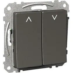 Elso WDE003154 Jalousietaster, 16A - Smart Home Jalousietaster mit Steckklemme und Wippen, ideal für die komfortable Steuerung von Jalousien und Rolläden, in elegantem anthrazit.