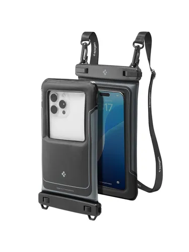 Spigen Schwimmende wasserdichte Handyhülle 2er-Pack - Standard Handyhüllen mit IPX8-Zertifizierung, schwimmt dank Luftkissen-Schwamm und schützt Ihr Handy vor Wasser und Stürzen.