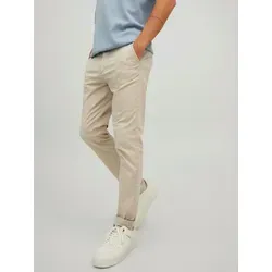 JACK & JONES Slim Fit Chino Hose - Wanderhosen für Herren mit niedriger Taille, aus 78% Baumwolle und 20% recycelter Baumwolle, bequem und umweltfreundlich.