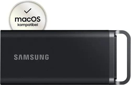 Samsung Portable SSD T5 EVO - 4 TB, USB 3.2 Gen. 1, ultrakompakte externe Festplatte mit 460 MB/s Lese- und Schreibgeschwindigkeit für Mac und PC, ideal für Gamer und Fotografen
