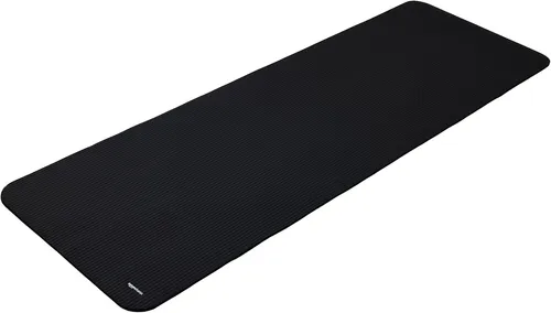 Amazon Basics Yogamatte 183×61cm – Extra Dick & Rutschfest – Schwarz