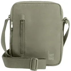 Got Bag Umhängetasche PUSHER BAG MONOCHROME seabed - Kleine Umhängetasche aus recyceltem PET, ideal für den Alltag. Mit praktischem Reißverschluss und stylischem grünen Design ist sie der perfekte Begleiter für Damen.