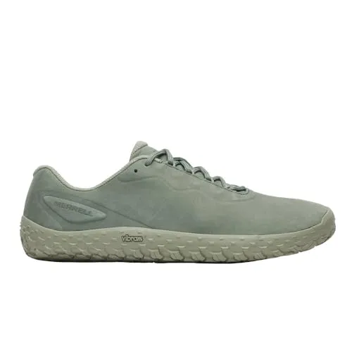 Merrell Vapor Glove 7 Minimal-Laufschuhe Herren - Barfussschuhe - Flexibler Minimal-Laufschuh für Herren mit nur 8 mm Bauhöhe. Das Obermaterial aus Leder sorgt für eine sichere Passform, während die Vibram-Laufsohle optimalen Bodenkontakt garantiert. Ideal für aktive Abenteuer!