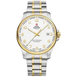 Swiss Military SM30200.20 Herrenuhr - Elegante 39mm Quarzuhr in Gold - Klassische Herrenuhr mit analoger Anzeige, kratzfestem Saphirglas und 10 ATM Wasserdichtigkeit. Ideal für stilvolle Anlässe und den täglichen Gebrauch.