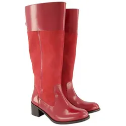 Ulla Popken Lederstiefel XXL-Schaft Zipper Veloursleder rosa 42 EU - Modische Lederstiefel in Größe 42 mit XXL-Schaft für optimalen Tragekomfort. Der Zipper erleichtert das An- und Ausziehen. Ideal für einen eleganten Look.