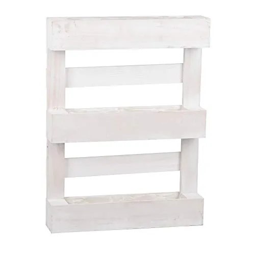UNUS Pflanzkasten Outdoor Deko Paletten Design, 60,5 x 45 x 8,5 cm - Garten-Zubehör: Moderner Pflanzkasten im Palettenstil, ideal für Kräuteranbau und als stilvolle Wanddeko aus robustem Naturholz.