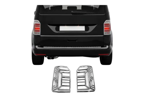 OMAC Zierleisten-Aufkleber Rücklicht Leisten für VW Caddy 2015-2020 – Chrom ABS Silber 2tlg - Hochwertige Zierleisten für VW Caddy, die Ihren Fahrzeuglook aufwerten. Aus robustem ABS-Kunststoff gefertigt, bieten sie Schutz vor Kratzern und sind einfach zu installieren. Perfekte Passform und einfache Reinigung für langanhaltende Freude.