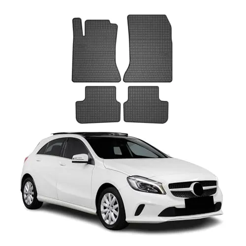 OMAC Auto-Fußmatten für Mercedes A Klasse W176 2012-2018 - Fahrzeugspezifische 4tlg. Fußmatten, wasserdicht und rutschfest, bieten optimalen Schutz für den Innenraum und sind leicht zu reinigen.