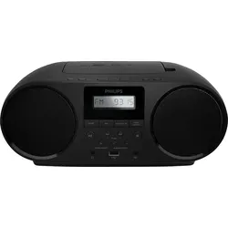 Philips TAZ5000 Multifunktions-CD-Spieler - Tragbare Stereoanlage mit CD-Spieler und FM-Radio, bietet Bluetooth 5.4 für kabelloses Streaming und Dynamic Bass für hervorragenden Sound.