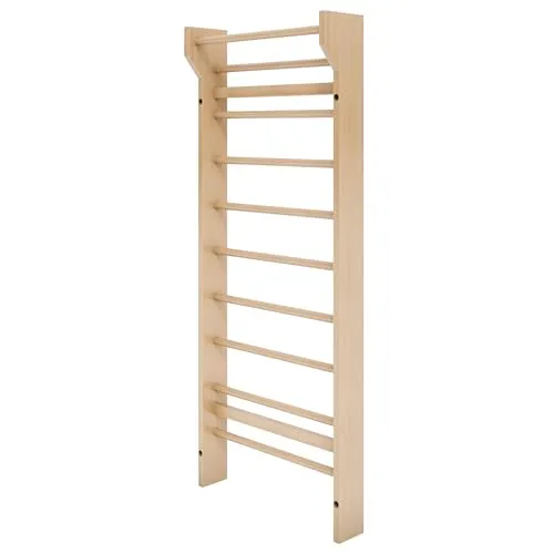 GORILLA SPORTS Sprossenwand 195x80cm - Ideal für Dein Home-Gym - Turngeräte für effektives Training: Die stabile Sprossenwand aus Kiefernholz mit 10 Sprossen bietet vielfältige Übungen zur Stärkung von Rumpf, Bauch und Armen, bis 100kg belastbar.