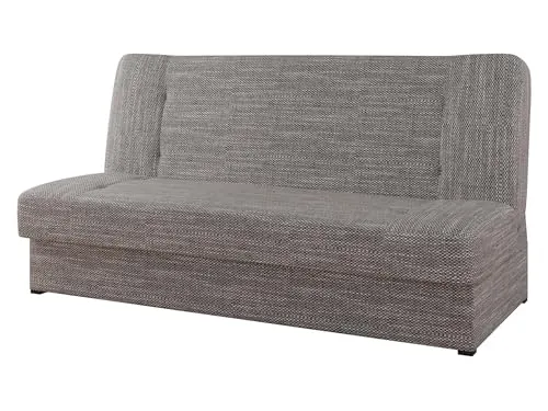 MIRJAN24 Schlafsofa Zelka mit Bettfunktion - Sofa mit Schlaffunktion und Stauraum, ideal für kleine Räume. Hochwertiger Webstoff in Lawa 05, schnell geliefert innerhalb von 5 Tagen.