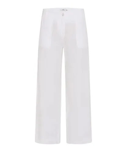 Style Maine S Culotte aus 100% Leinen - Trendige Culotte aus reinem Leinen in leichter Qualität. Mit eleganten Gesäßtaschen und einem modernen Bügelbruch ideal für den Sommer.