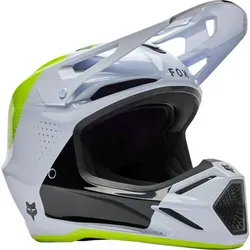 FOX V3 Tine Motocross Helm, weiss, Größe L für Männer