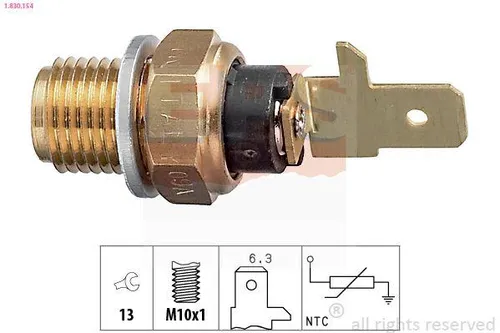 EPS 1.830.154 Öltemperatursensor für VW Golf IV Schrägheck (1J1) Transporter IV Bus (70B, 70C, 7DB, 7DK, 70J, 70K, 7DC, 7DJ) Caddy III Kombi GOLF III