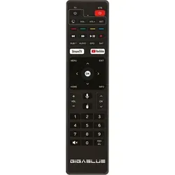 GigaBlue Android Bluetooth RCU/FB für X1 4K - Bluetooth Fernbedienung für X1 4K, ermöglicht eine kabellose Steuerung und einfache Bedienung Ihres Smart TVs.