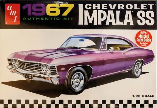 Chevrolet Impala SS Chevy 1:25 AMT Model Kit Bausatz AMT981 1967