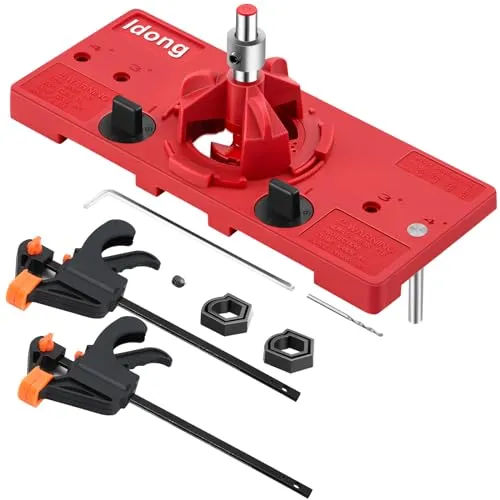 35mm verdeckte Türscharniervorrichtung, genaue Verriegelungsschrankscharnierlochbohrvorrichtung, für Türinstallation Haushaltswerkzeuge Lochöffner (35mm Hinge Jig)