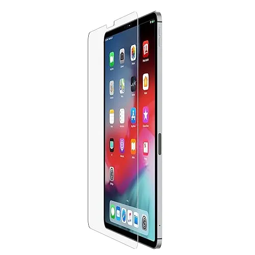 Belkin SCREENFORCE TEMPERED GLASS - Displayschutz für Tablets - Hochwertiger Displayschutz mit 0,33 mm Stärke und Kratzbeständigkeit, ideal für Apple Pencil 2. Einfache Anbringung durch enthaltene Positionierungsschale.