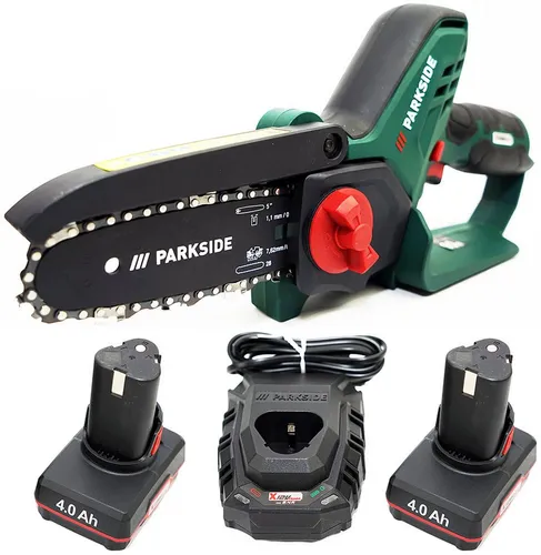 PARKSIDE® 12 V Akku-Gehölzschneider PGHSA 12-Li mit 2 Akkus und Ladegerät - Der PARKSIDE® 12 V Akku-Gehölzschneider PGHSA 12-Li bietet kabellose Freiheit beim Schneiden von Sträuchern und Ästen. Inklusive 2 leistungsstarker Akkus und Ladegerät für sofortigen Einsatz.
